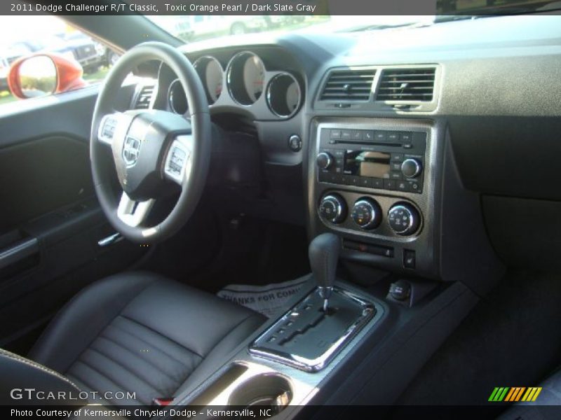 Toxic Orange Pearl / Dark Slate Gray 2011 Dodge Challenger R/T Classic