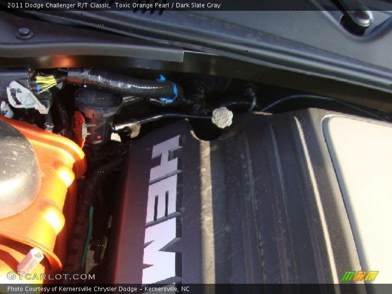 Toxic Orange Pearl / Dark Slate Gray 2011 Dodge Challenger R/T Classic