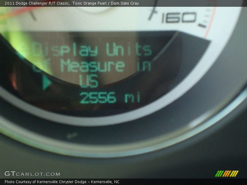 Toxic Orange Pearl / Dark Slate Gray 2011 Dodge Challenger R/T Classic