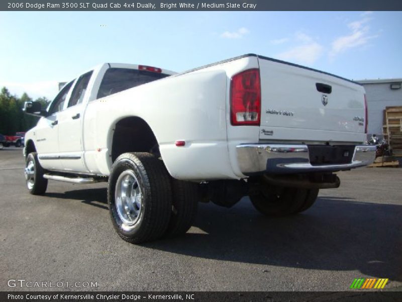 Bright White / Medium Slate Gray 2006 Dodge Ram 3500 SLT Quad Cab 4x4 Dually