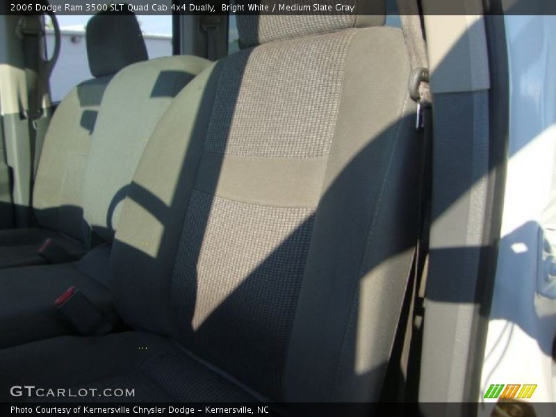 Bright White / Medium Slate Gray 2006 Dodge Ram 3500 SLT Quad Cab 4x4 Dually