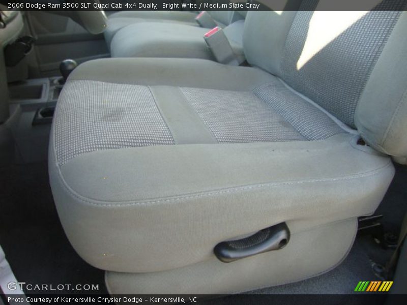Bright White / Medium Slate Gray 2006 Dodge Ram 3500 SLT Quad Cab 4x4 Dually