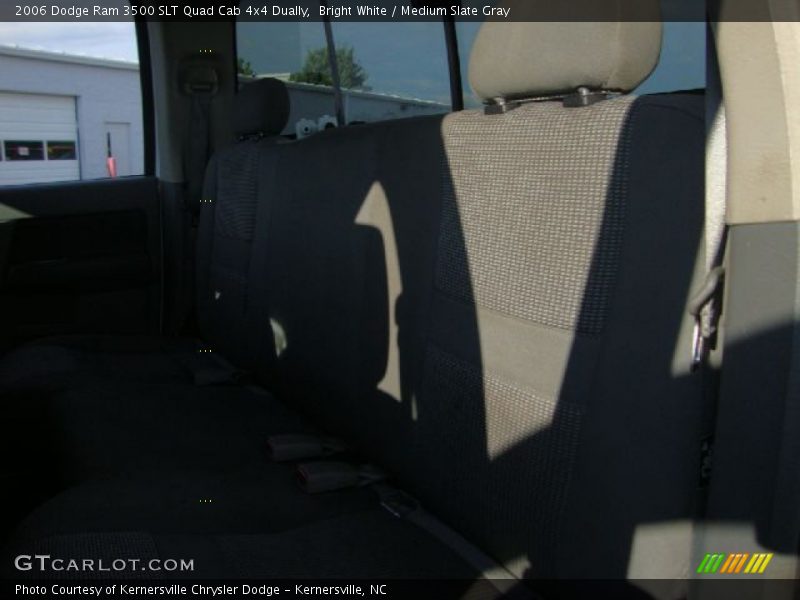 Bright White / Medium Slate Gray 2006 Dodge Ram 3500 SLT Quad Cab 4x4 Dually
