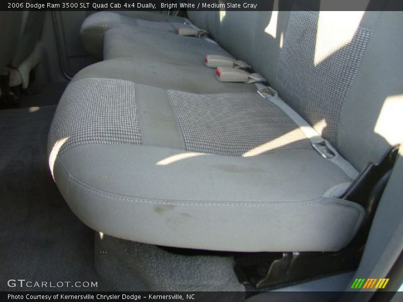 Bright White / Medium Slate Gray 2006 Dodge Ram 3500 SLT Quad Cab 4x4 Dually