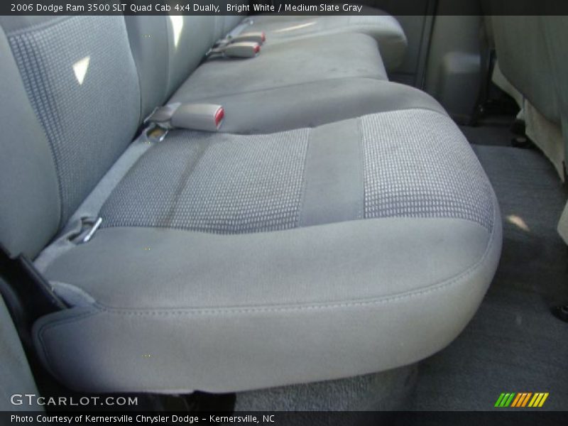 Bright White / Medium Slate Gray 2006 Dodge Ram 3500 SLT Quad Cab 4x4 Dually