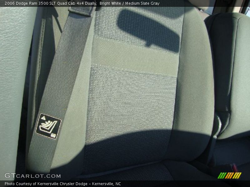 Bright White / Medium Slate Gray 2006 Dodge Ram 3500 SLT Quad Cab 4x4 Dually