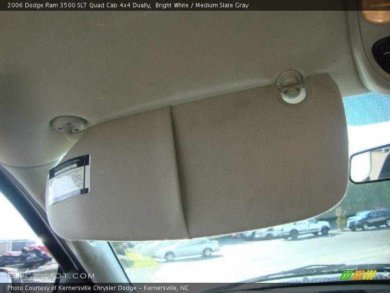 Bright White / Medium Slate Gray 2006 Dodge Ram 3500 SLT Quad Cab 4x4 Dually