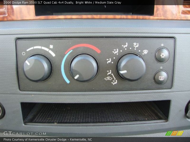 Bright White / Medium Slate Gray 2006 Dodge Ram 3500 SLT Quad Cab 4x4 Dually