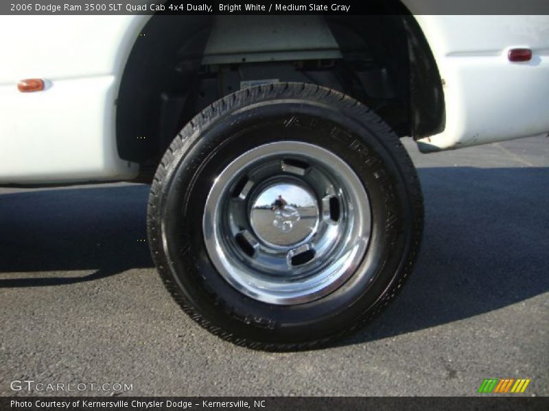 Bright White / Medium Slate Gray 2006 Dodge Ram 3500 SLT Quad Cab 4x4 Dually