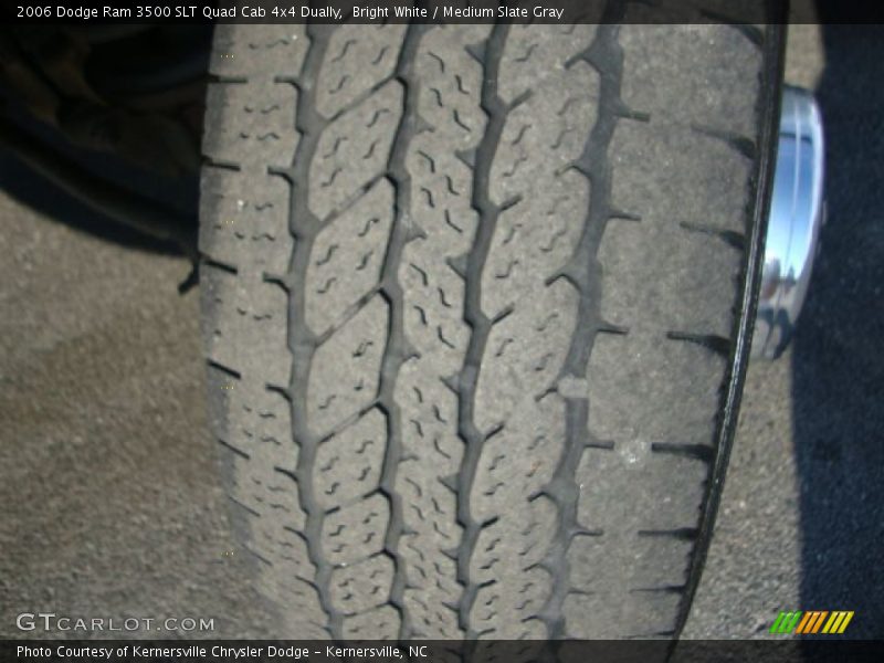 Bright White / Medium Slate Gray 2006 Dodge Ram 3500 SLT Quad Cab 4x4 Dually