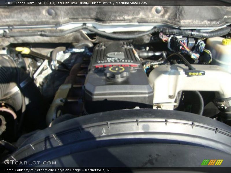 Bright White / Medium Slate Gray 2006 Dodge Ram 3500 SLT Quad Cab 4x4 Dually