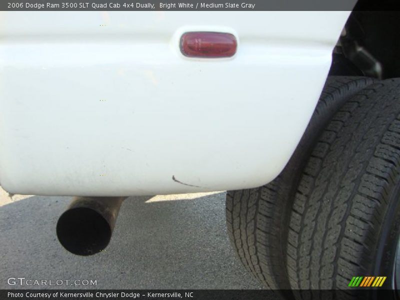 Bright White / Medium Slate Gray 2006 Dodge Ram 3500 SLT Quad Cab 4x4 Dually