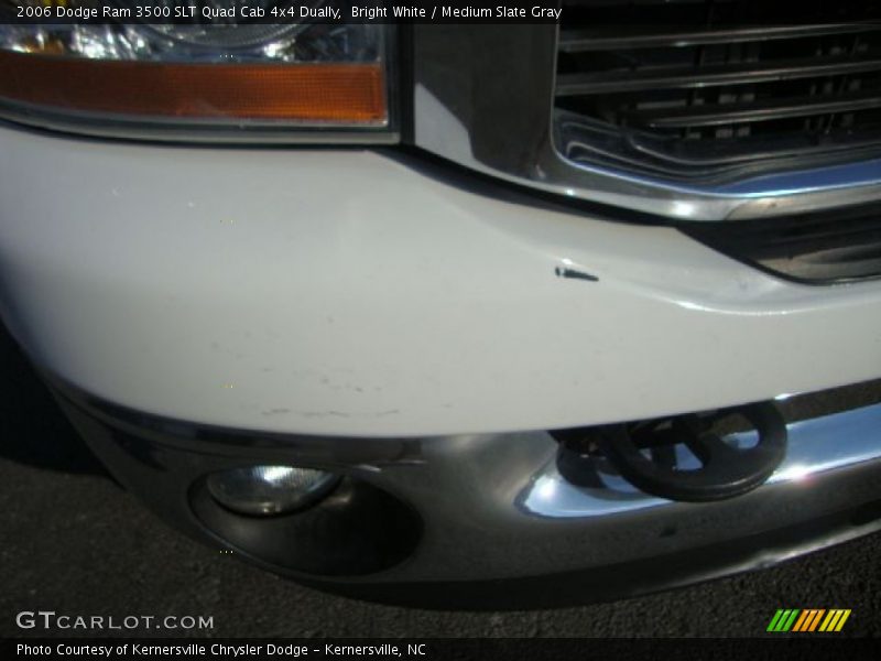 Bright White / Medium Slate Gray 2006 Dodge Ram 3500 SLT Quad Cab 4x4 Dually