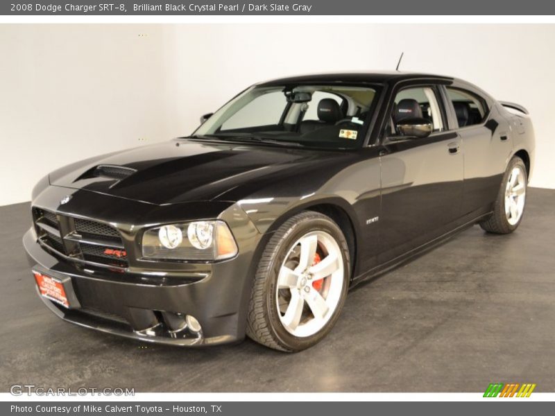 Brilliant Black Crystal Pearl / Dark Slate Gray 2008 Dodge Charger SRT-8