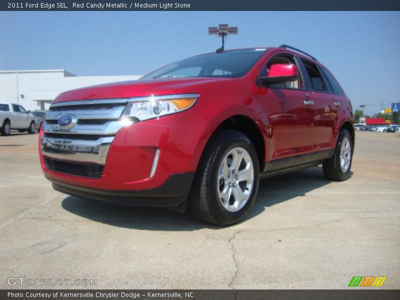 Red Candy Metallic / Medium Light Stone 2011 Ford Edge SEL