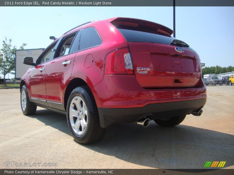Red Candy Metallic / Medium Light Stone 2011 Ford Edge SEL