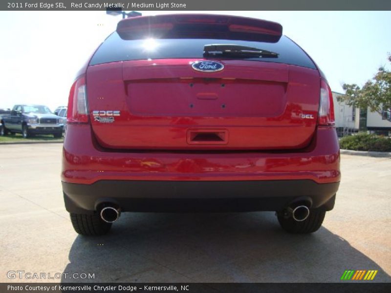 Red Candy Metallic / Medium Light Stone 2011 Ford Edge SEL