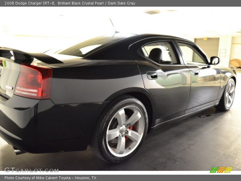 Brilliant Black Crystal Pearl / Dark Slate Gray 2008 Dodge Charger SRT-8