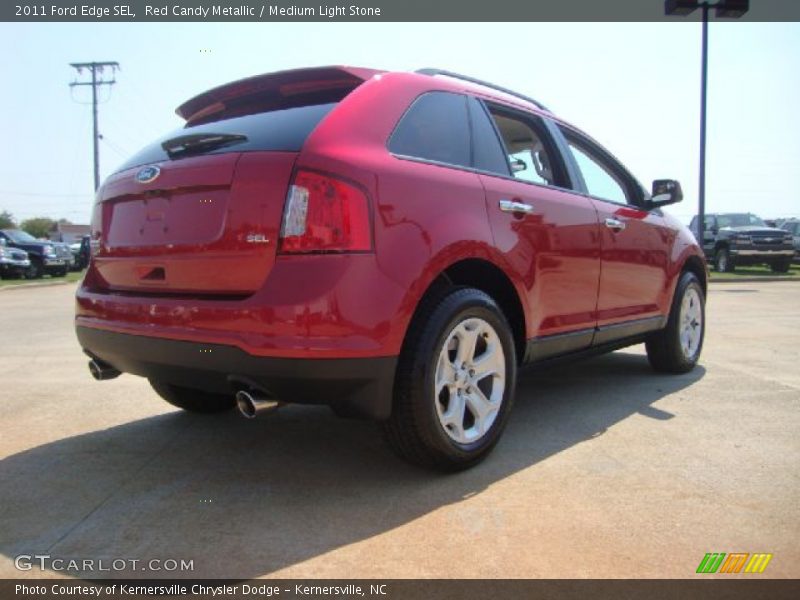 Red Candy Metallic / Medium Light Stone 2011 Ford Edge SEL