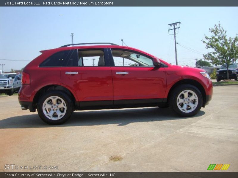 Red Candy Metallic / Medium Light Stone 2011 Ford Edge SEL