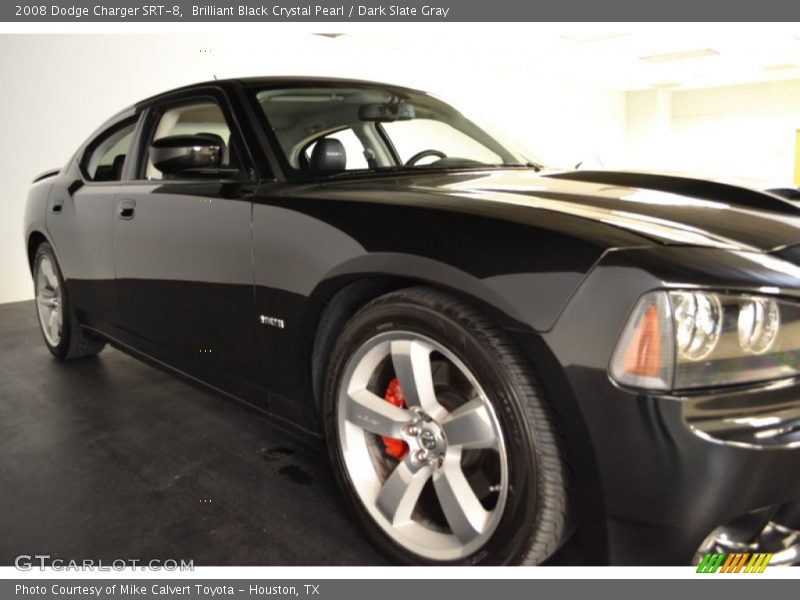 Brilliant Black Crystal Pearl / Dark Slate Gray 2008 Dodge Charger SRT-8