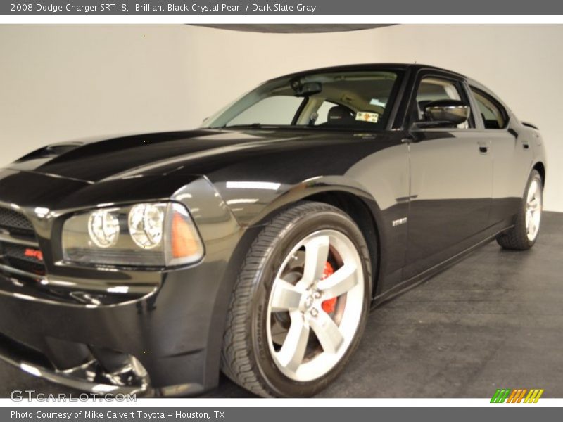 Brilliant Black Crystal Pearl / Dark Slate Gray 2008 Dodge Charger SRT-8