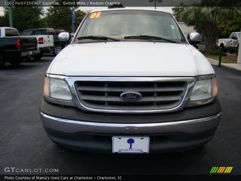 Oxford White / Medium Graphite 2001 Ford F150 XLT SuperCab