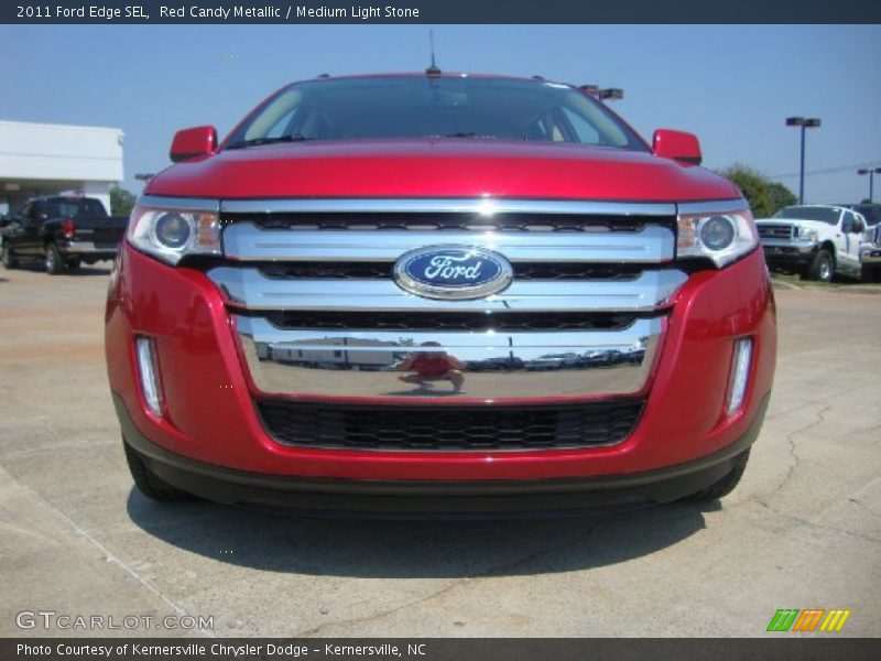 Red Candy Metallic / Medium Light Stone 2011 Ford Edge SEL