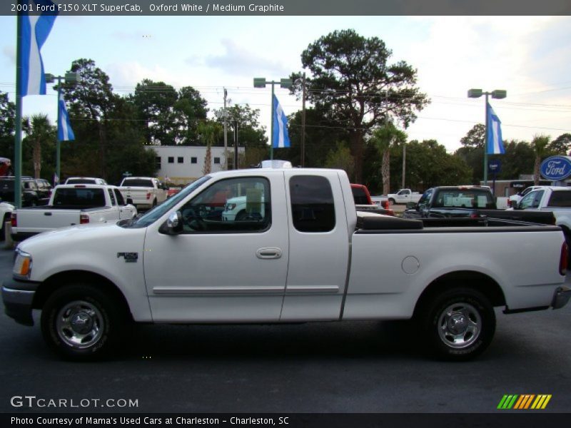 Oxford White / Medium Graphite 2001 Ford F150 XLT SuperCab