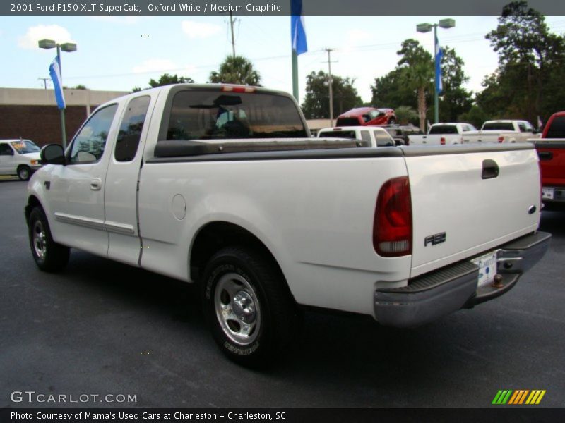 Oxford White / Medium Graphite 2001 Ford F150 XLT SuperCab