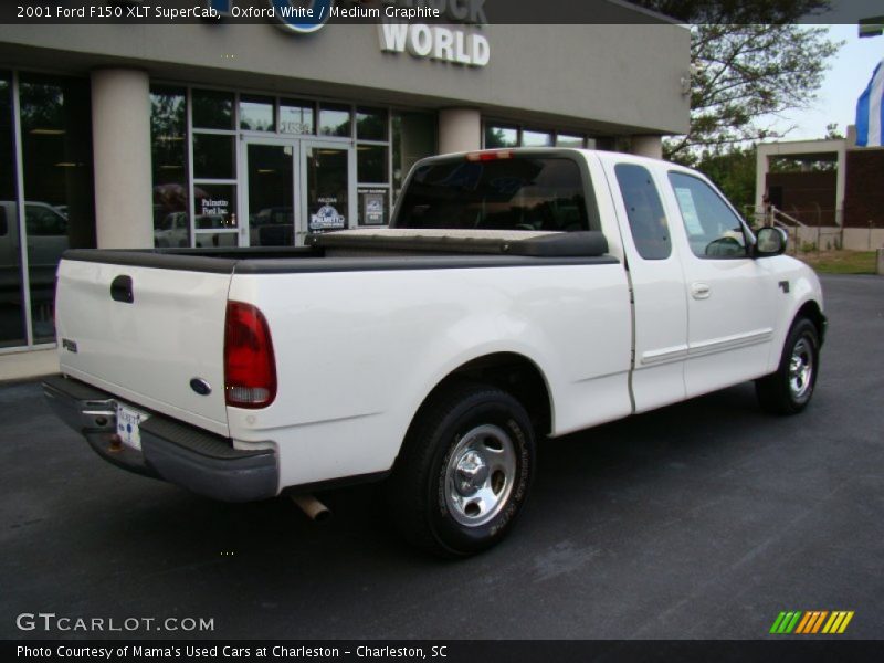 Oxford White / Medium Graphite 2001 Ford F150 XLT SuperCab