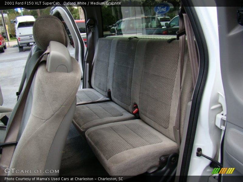 Oxford White / Medium Graphite 2001 Ford F150 XLT SuperCab