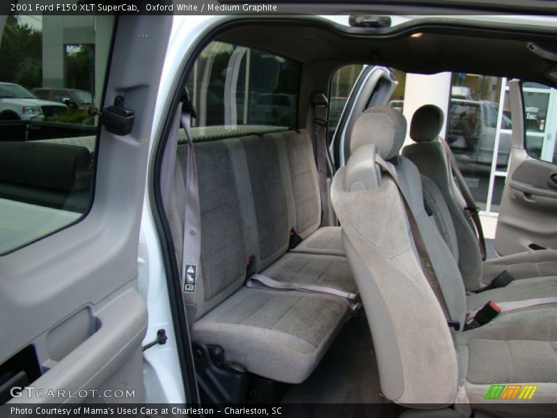 Oxford White / Medium Graphite 2001 Ford F150 XLT SuperCab