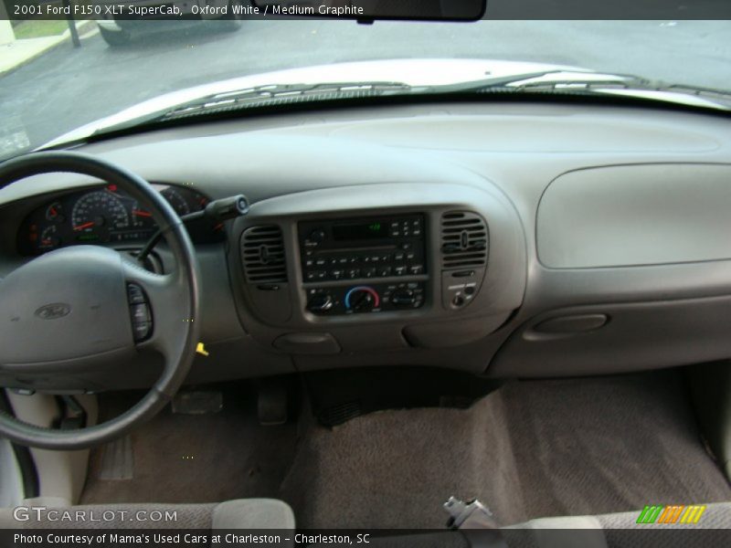Oxford White / Medium Graphite 2001 Ford F150 XLT SuperCab