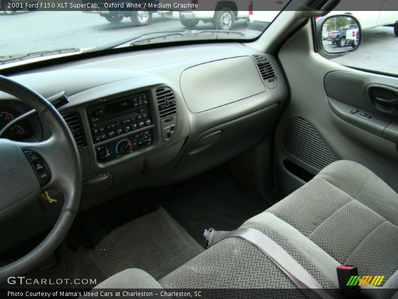 Oxford White / Medium Graphite 2001 Ford F150 XLT SuperCab
