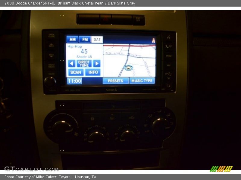 Brilliant Black Crystal Pearl / Dark Slate Gray 2008 Dodge Charger SRT-8