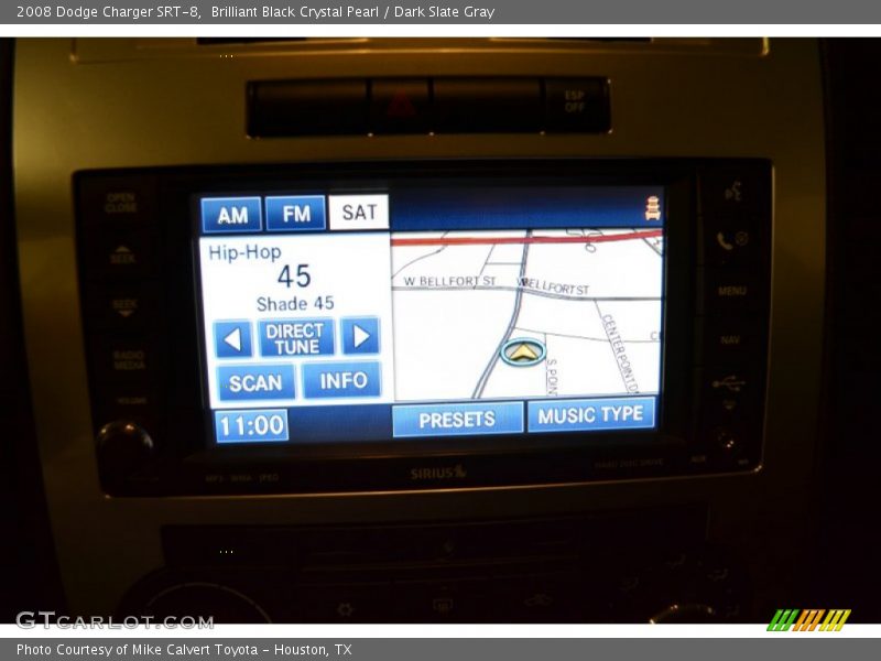 Brilliant Black Crystal Pearl / Dark Slate Gray 2008 Dodge Charger SRT-8