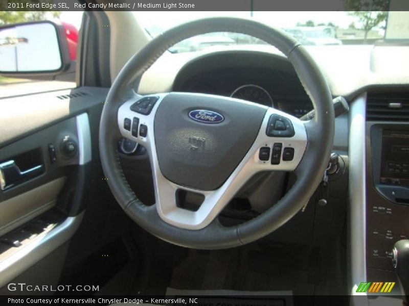 Red Candy Metallic / Medium Light Stone 2011 Ford Edge SEL