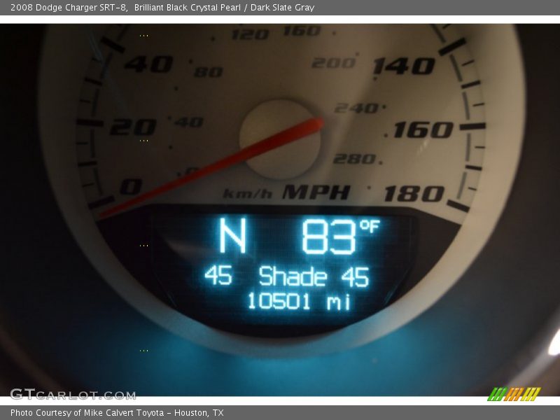 Brilliant Black Crystal Pearl / Dark Slate Gray 2008 Dodge Charger SRT-8