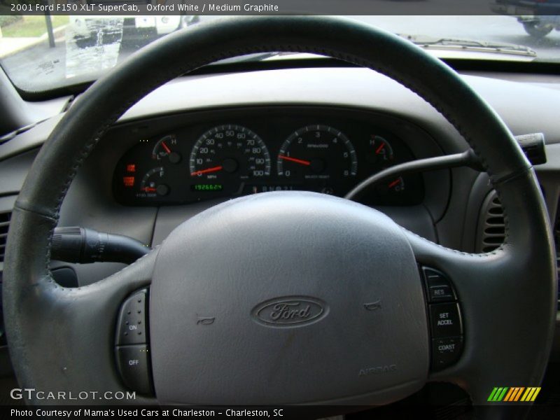 Oxford White / Medium Graphite 2001 Ford F150 XLT SuperCab