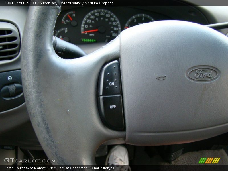 Oxford White / Medium Graphite 2001 Ford F150 XLT SuperCab