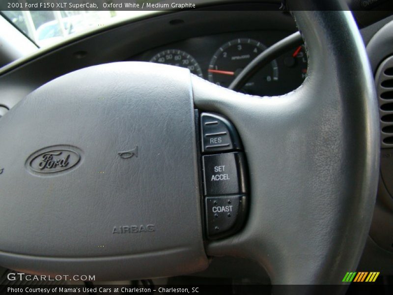Oxford White / Medium Graphite 2001 Ford F150 XLT SuperCab