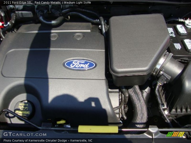 Red Candy Metallic / Medium Light Stone 2011 Ford Edge SEL