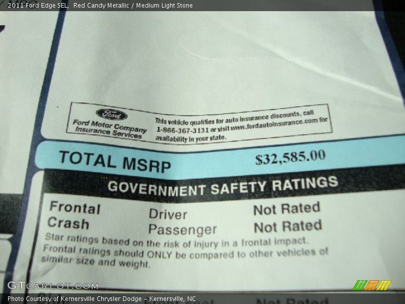 Red Candy Metallic / Medium Light Stone 2011 Ford Edge SEL