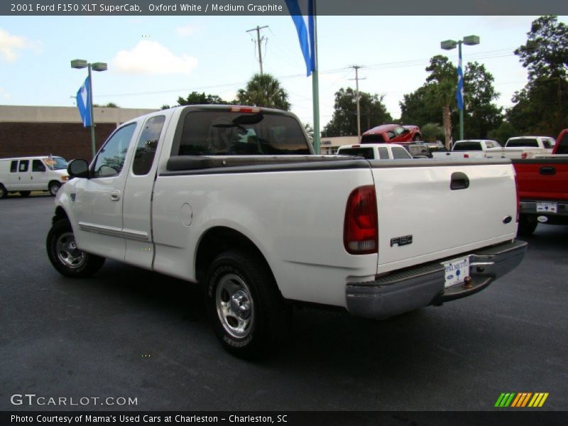 Oxford White / Medium Graphite 2001 Ford F150 XLT SuperCab