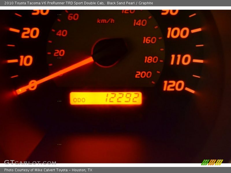 Black Sand Pearl / Graphite 2010 Toyota Tacoma V6 PreRunner TRD Sport Double Cab