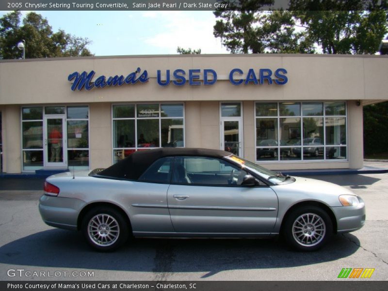 Satin Jade Pearl / Dark Slate Gray 2005 Chrysler Sebring Touring Convertible