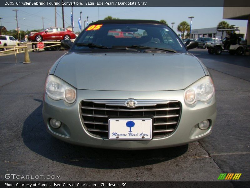 Satin Jade Pearl / Dark Slate Gray 2005 Chrysler Sebring Touring Convertible