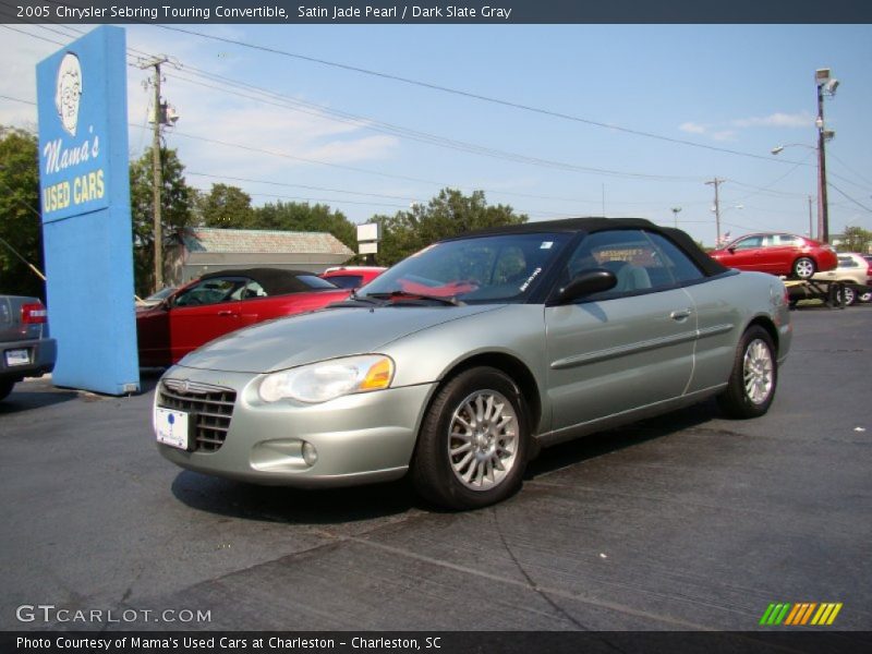 Satin Jade Pearl / Dark Slate Gray 2005 Chrysler Sebring Touring Convertible