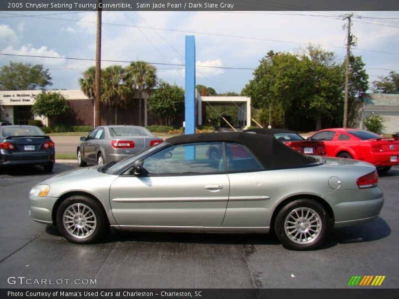 Satin Jade Pearl / Dark Slate Gray 2005 Chrysler Sebring Touring Convertible